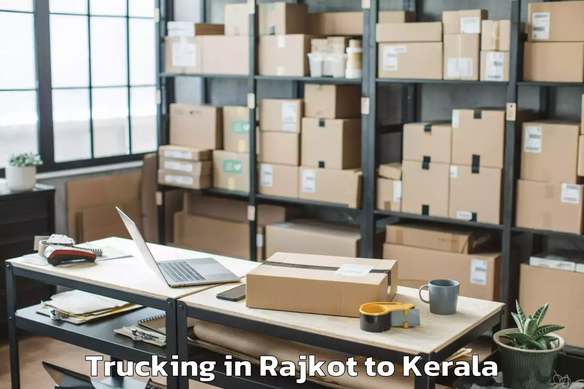 Quality Rajkot to Triprayar Trucking